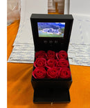 Jewelry Real Rose Flower Drawer Gift Box