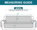 Turquoize 100% Waterproof Sofa Covers Couch Cover Sofa Cover for Dogs Couch Protector Triple Non-Slip Sofa Slipcover for 3 Cushion Couch Furniture Protector for Pets, Kids,Dog (Sofa 70", Ivory)