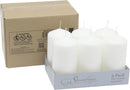 Stonebriar Unscented White Tall Pillar Candles, 65 Hour Burning Candle Pillars, Perfect for Decor, Weddings, Emergencies 3" X 6", 6 count