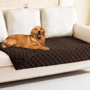 Smiry Waterproof Dog Bed Cover Pet Blanket, Soft Washable Dog Blanket for Furniture Bed Couch Sofa Reversible, Checkered (40"x70", Chocolate/Chocolate)