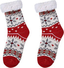 Winter Womens Warm Fluffy Slipper Socks, Soft Cozy Fuzzy Christmas Sock with Non-Slip Grippers for ladies Gifts