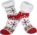 Winter Womens Warm Fluffy Slipper Socks, Soft Cozy Fuzzy Christmas Sock with Non-Slip Grippers for ladies Gifts