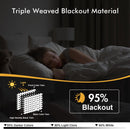 MIULEE Black Blackout Curtains for Bedroom Living Room 63 Inches Long 2 Panels, Thermal Insulated Room Darkening Drapes Solid Grommet Top Noise Reduction Light Blocking Halloween Window Treatments