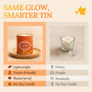 Fall Candles – 36oz (4×9oz) Soy Candles Gift Set with Autumn Scents: Pumpkin Spice, Cinnamon Clove, Apple Pie, Hello Fall – Gifts for Women & Men, Autumn Home Decor