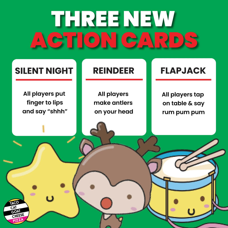 Santa Cookie Elf Candy Snowman Christmas Edition Holiday Card Game by Taco Cat Goat Cheese Pizza | Great for Stockings and White Elephant Gift | Fun for Kids, Teens, Adults, and Families | 2-8 Players