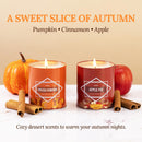 Fall Candles – 36oz (4×9oz) Soy Candles Gift Set with Autumn Scents: Pumpkin Spice, Cinnamon Clove, Apple Pie, Hello Fall – Gifts for Women & Men, Autumn Home Decor