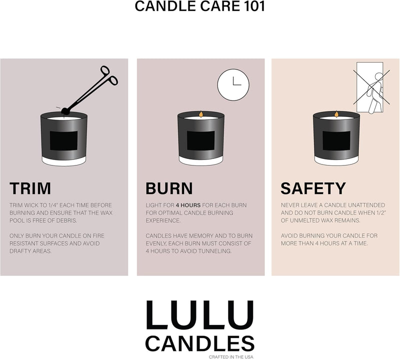 Lulu Candles | Jasmine, Oud & Sandalwood | Luxury Scented Soy Jar Candle | Hand Poured in The USA | Highly Scented & Long Lasting (9 Oz.)