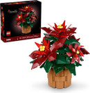 LEGO Icons Poinsettia Building Sets for Adults - Artificial Flowers for Decoration - Christmas Flowers for Table Centerpiece - 10370