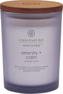 Chesapeake Bay Candle Medium Jar Scented Candle Serenity + Calm (Lavender Thyme) Home Décor Orange Gifting Idea Burn Time of 50 Hours