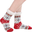 Winter Womens Warm Fluffy Slipper Socks, Soft Cozy Fuzzy Christmas Sock with Non-Slip Grippers for ladies Gifts
