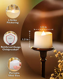 Homemory 24Pcs Flickering Flameless Candle Battery Operated, 200+Hours Fake Electric LED Tea Lights for Votive, Centerpiece Table Decorations, Wedding, Aniversary, Halloween, Christmas