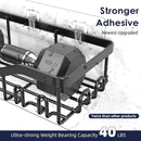 Shower Caddy Adhesive Shower Organizer 7-Pack, Rustproof Stainless Steel Bathroom Shelves, Large Capacity No-Drill Rack Storage Accessories with Soap Dish Toothbrush Holder &24 Hooks Home Decor