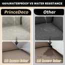 PrinceDeco 100% Waterproof Sofa Covers Couch Cover Sofa Cover for Dogs Couch Protector Triple Non-Slip Sofa Slipcover for 3 Cushion Couch Furniture Protector Pet Dog Friendly (Sofa 68'',French Oak)