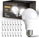 dalattin 24 Pack LED Bulbs Daylight White 5000K, 60 Watt Equivalent A19 Standard Bulbs, E26 Base, 800 LM, Efficient 9W Energy Saving, Non-Dimmable, 80+ CRI, 120V, UL Listed, for Living Room, Office