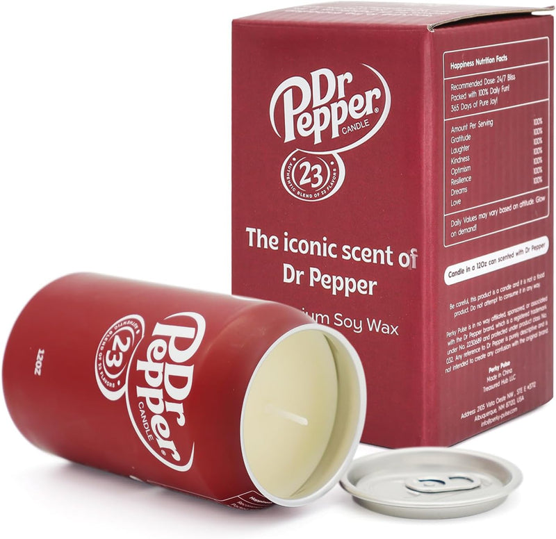 Dr Pepper Candle – The Cute & Funny Soda Candle for Cool Gifts – Dr Pepper Stuff – Cute Candles, Cool Things & Dr Pepper Gifts