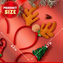 JOYIN 8 PCS Christmas Headbands Head Hat Toppers Costume Accessories for Kids Girls Boys Christmas Parties Xmas Holiday Party Favors Photo Booth