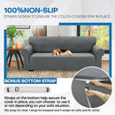 XINEAGE 2025 New 1 Piece Couch Covers for 3 Cushion Couch (79"-91") Stretch Sofa Cover Slipcover Pet Friendly Soft Washable Furniture Protector with Elastic Bottom for Kids,Dog (Sofa, Light Gray)