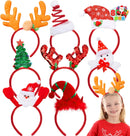 JOYIN 8 PCS Christmas Headbands Head Hat Toppers Costume Accessories for Kids Girls Boys Christmas Parties Xmas Holiday Party Favors Photo Booth