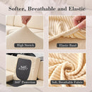 Couch Cushion Covers for Sectional Sofa, Wear Resistant Stretch Sofa Slipcovers for Sofa Universal Cushion Protector Washable Elastic Elastic Seat Cover for Pets (Beige, 1 Back Cover)