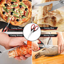 iBayam Kitchen Scissors All Purpose Heavy Duty, Kitchen Utensils Set, Stainless Steel Cooking Utensils Gadgets, Meat Poultry Food Shears Dishwasher Safe Utility Tools Home Gift, with Protective Sheath
