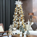 Sea Team 25-Pack Flocked Velvet Christmas Tree Ball Ornaments Set, Decorative Hanging Baubles, Shatterproof Plastic Decorations for Xmas Tree, Wreath, Garland, 60mm/2.36 Inches, Baking Time