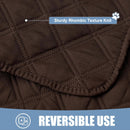 Smiry Waterproof Dog Bed Cover Pet Blanket, Soft Washable Dog Blanket for Furniture Bed Couch Sofa Reversible, Checkered (40"x70", Chocolate/Chocolate)