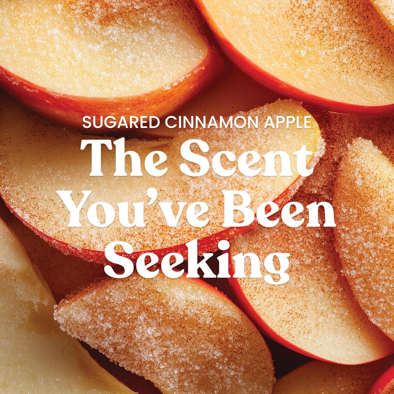 Yankee Candle Sugared Cinnamon Apple, Fall Scented Candle, 22oz Large Jar with up to 150 Hour Burn Time